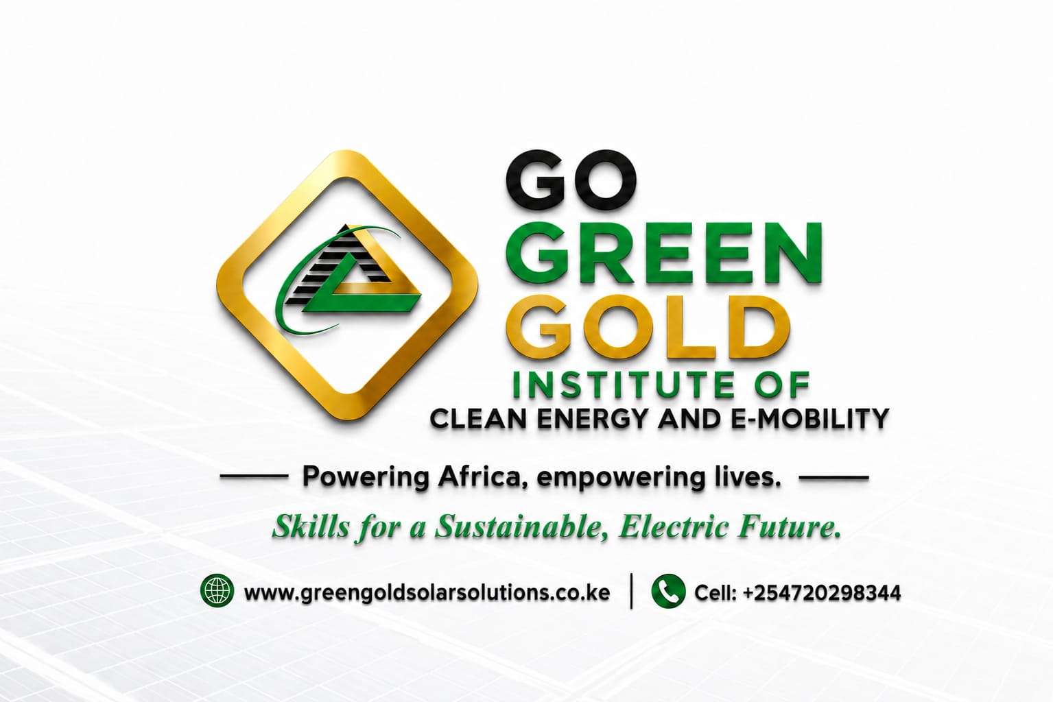 Go Green Gold Institute of Clean Energy and E-Mobility — skills for a sustainable, electric future