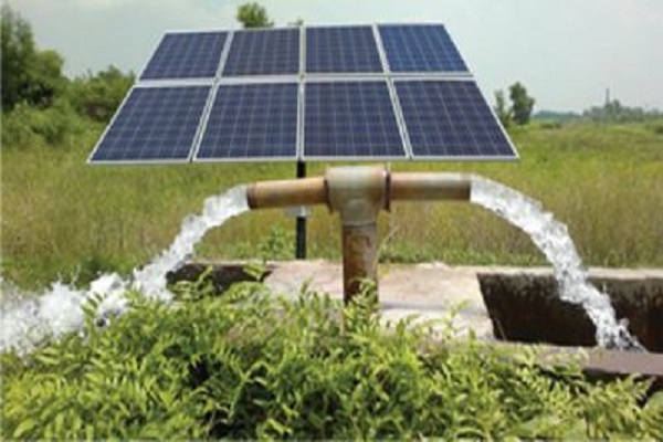 Solar water pumping on a farm